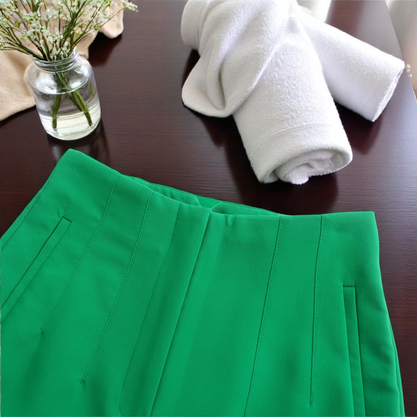 Pantaloni Donna Chic a Vita Alta con Cerniera Frontale - Eleganza e Comfort per Ogni Occasione