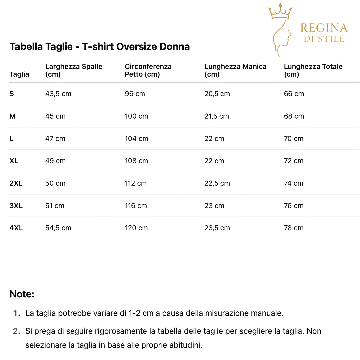 T-shirt oversize donna in cotone 100% – Basic e alla moda, manica corta, top casual, ideale per armadio in capsula